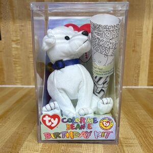 Ty Color Me Beanie Kit with White Dog and Blue Collar